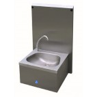 Hand Wash Basin Knee Operated Splash Back and Mixer Tap